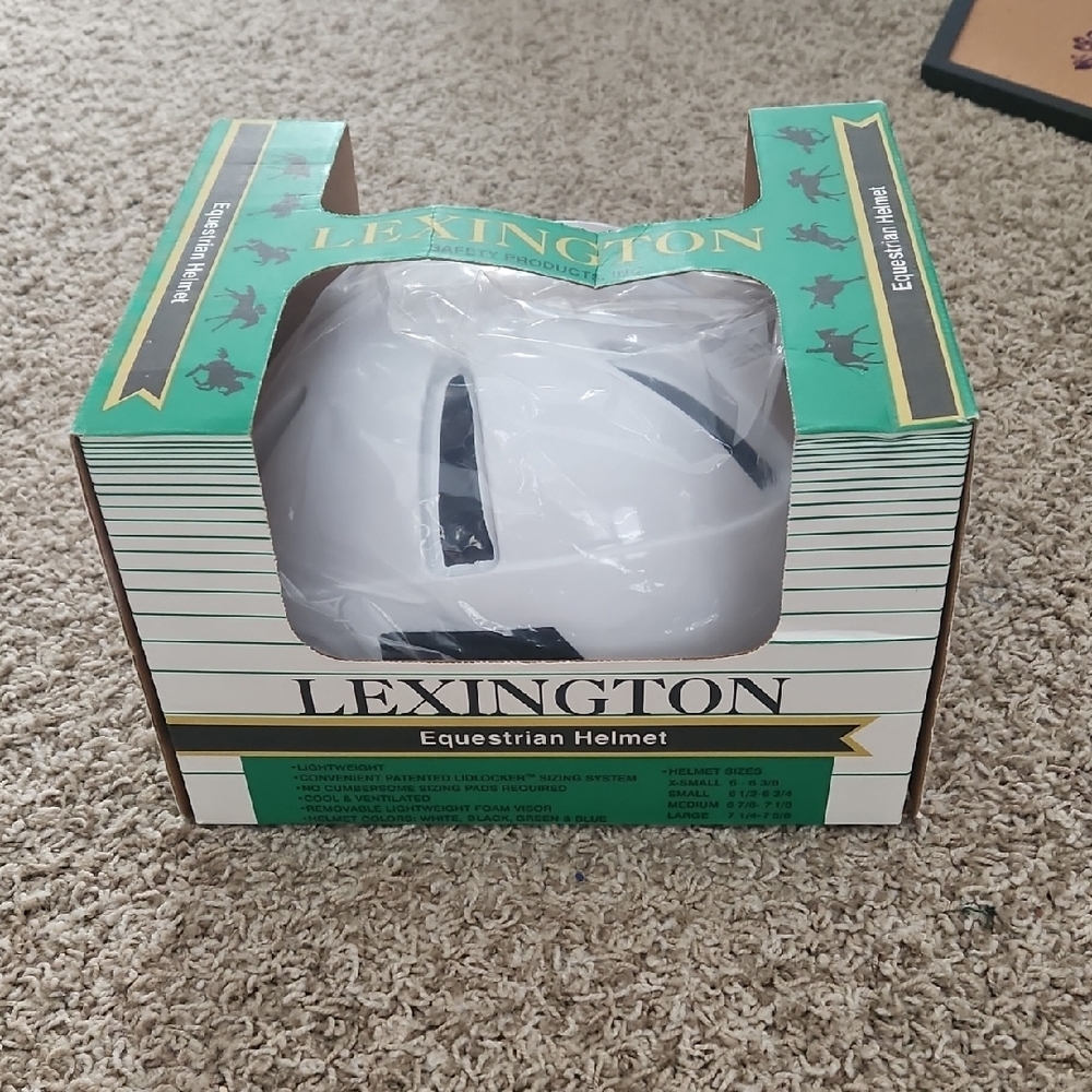 Lexington White Equestrian Helmet - Classic Riding Helmet